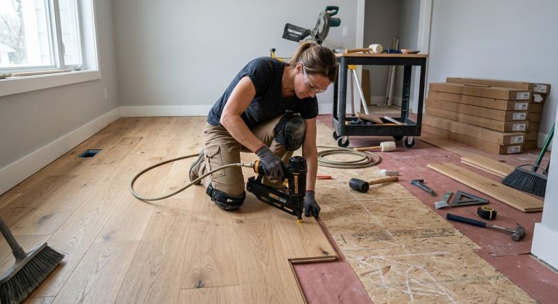 Hardwood Floor Installation project example