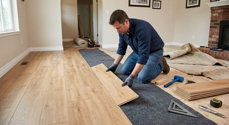 Laminate Floor Remodeling in Anne Arundel County, MD