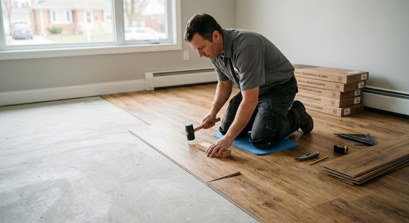 Linoleum Floor Installation in Hydes, MD