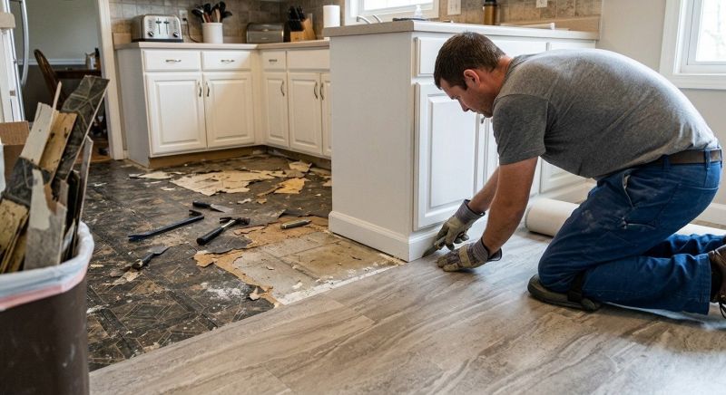 Linoleum Floor Installation in Perry Hall, MD