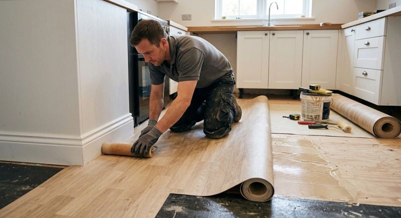 Sheet Linoleum Installation in Pasadena, MD