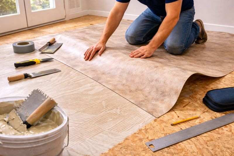Sheet Vinyl Installation in Hydes, MD