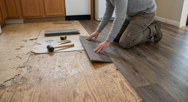 Vinyl Floor Replacement in Anne Arundel County, MD